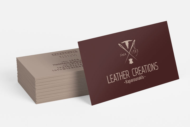 Leather Creations business cards